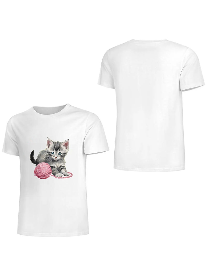 Earkoha Graphic T Shirts for Women Summer Casual Halloween Printed Tee Cotton Tops Loose Fit