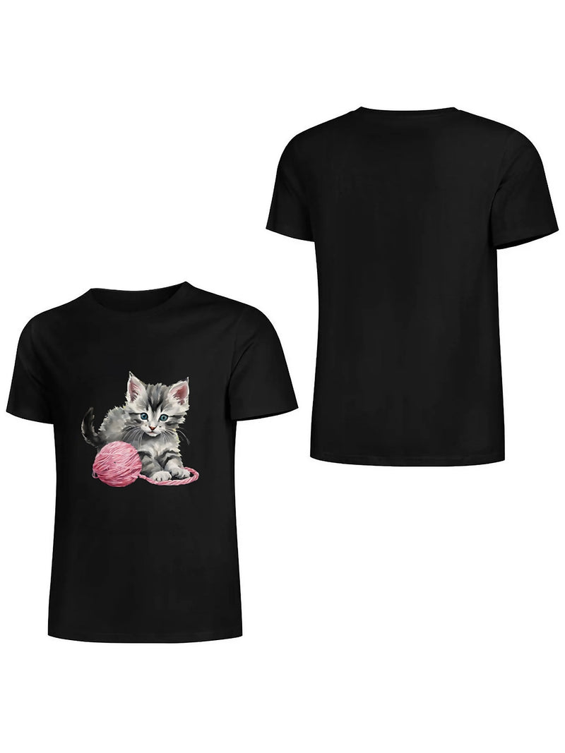 Earkoha Graphic T Shirts for Women Summer Casual Halloween Printed Tee Cotton Tops Loose Fit