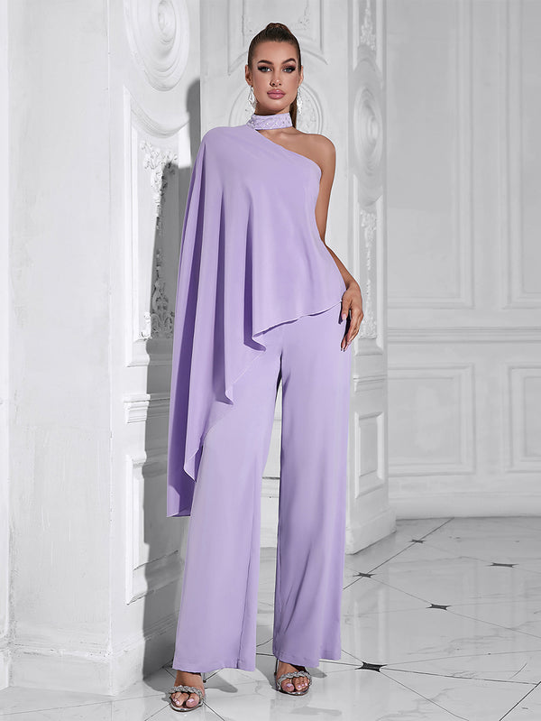 Purple Bodycon Jumpsuit HB101450