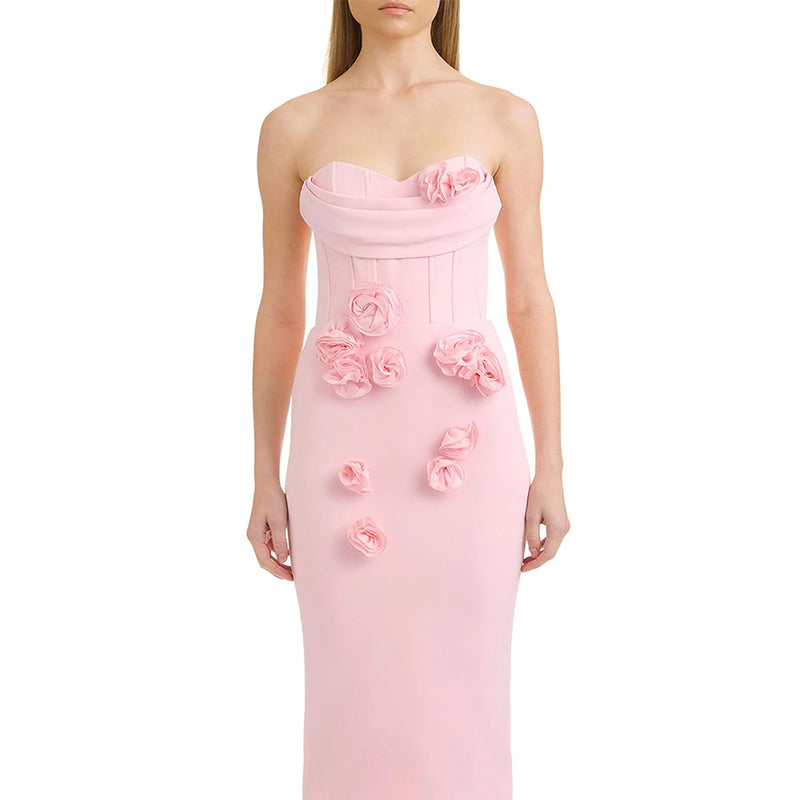 Pink Bandage Dress HL9800