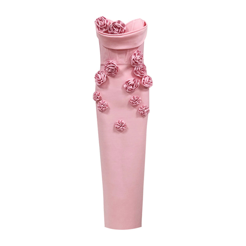 Pink Bandage Dress HL9800