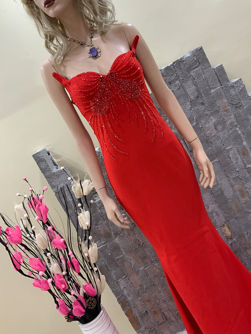 Red Bodycon Dress HT1198