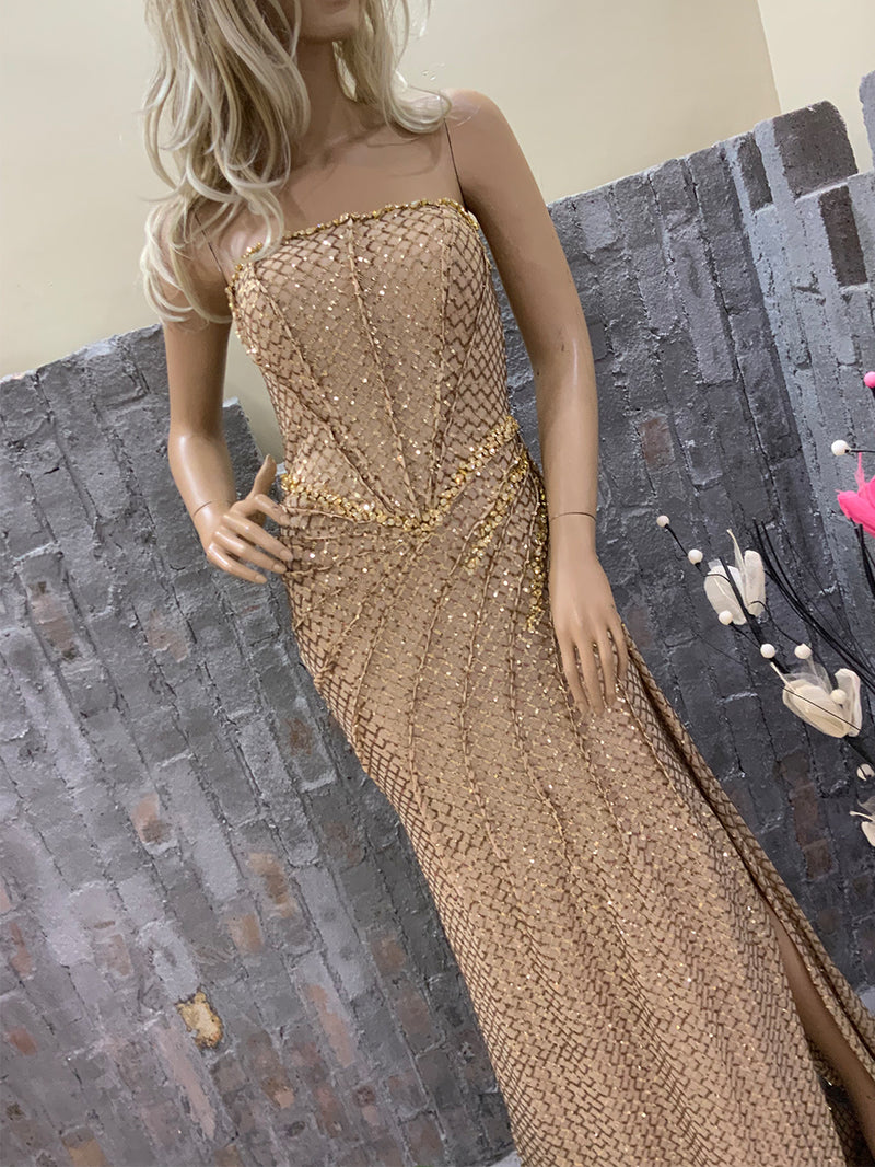 Apricot Bodycon Dress HT29930