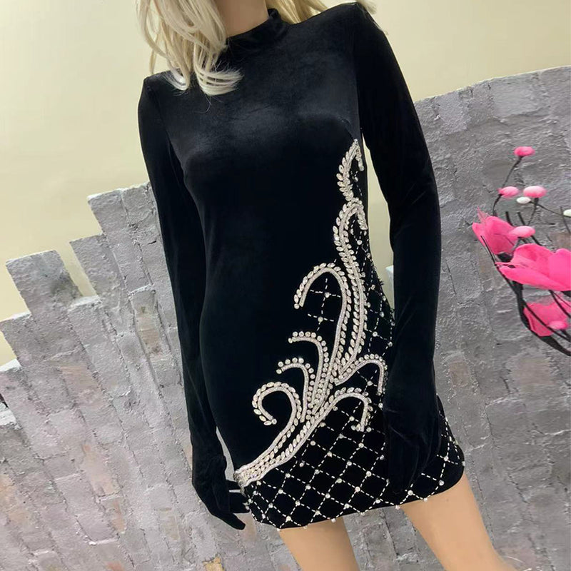 Black Bodycon Dress HT937