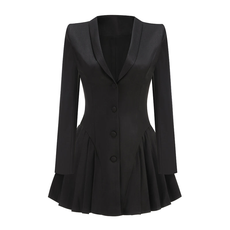 V Neck Blazer Dress KLYF1352