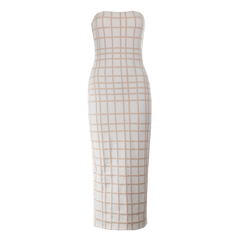 White Bandage Dress PZM075