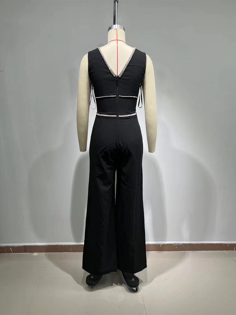 Black Bodycon Jumpsuit HT943