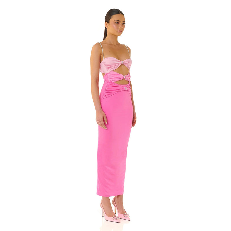 Pink Bodycon Dress ZNSJ631 2